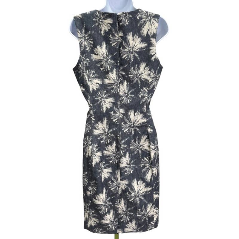 L’Agence Sleeveless Palm Tree Print Denim Dress Size 8 New - Premium from L’agence - Just $125.0! Shop now at Finds For You