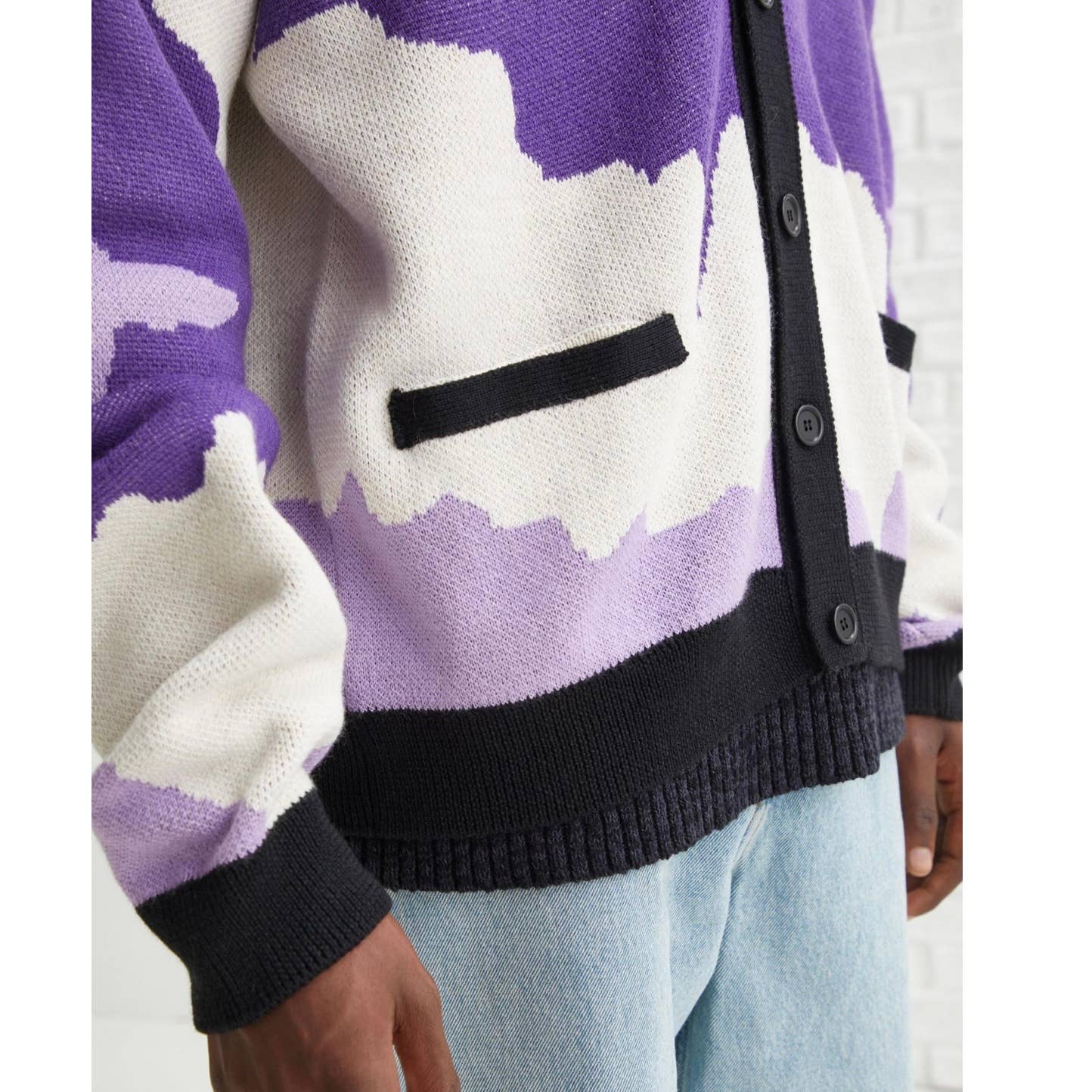 Urban Outfitters Pas De Mer Dropout Knit Cardigan Size Large New - Premium from Urban Outfitters - Just $179.0! Shop now at Finds For You