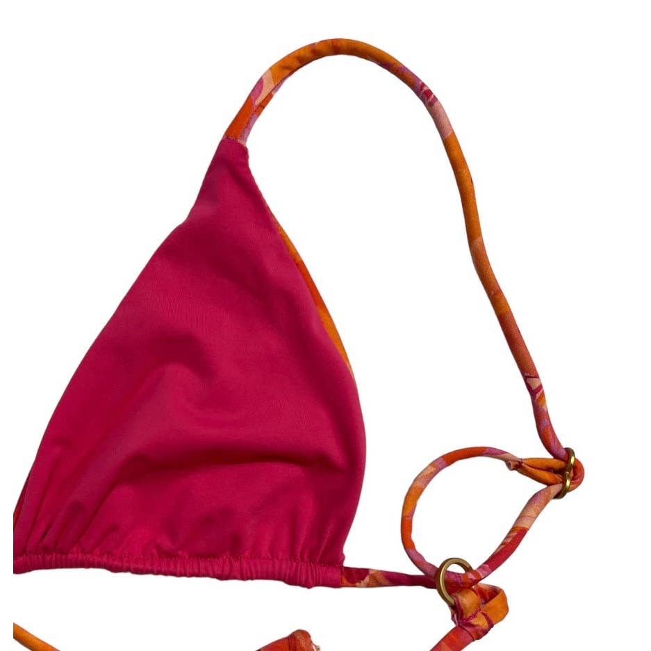 L*SPACE Revolve Brittney Bikini Top Sol Bottom Classic Into The Tropics XS New Barbiecore - Premium from L*SPACE - Just $89.0! Shop now at Finds For You