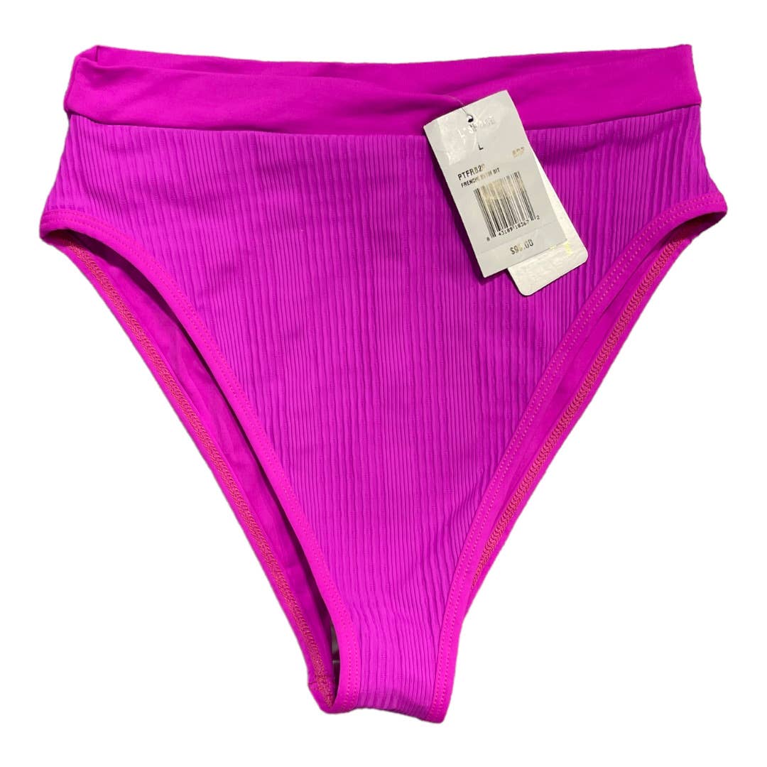 L*Space Barbiecore Camellia Underwire Electric Pique Bikini Top Frenchi Bottom L - Premium from L*SPACE - Just $109.0! Shop now at Finds For You