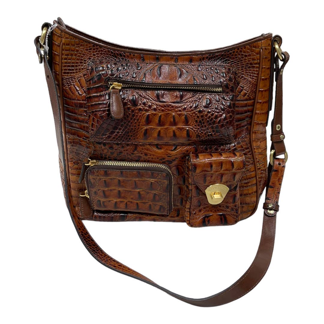 Brahmin Pecan Melbourne Large Crossbody Handbag Purse Leather New - Premium from Brahmin - Just $259.00! Shop now at Finds For You