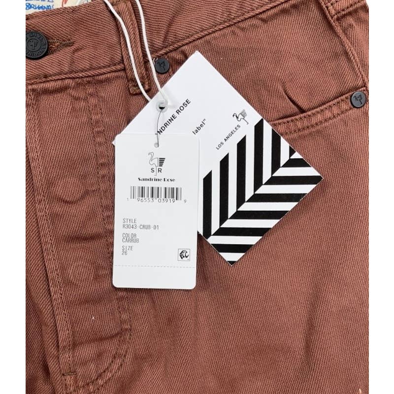 Free People x Sandrine Rose Patchwork Pants Size 26 Brown New - Premium from Free People - Just $99.0! Shop now at Finds For You