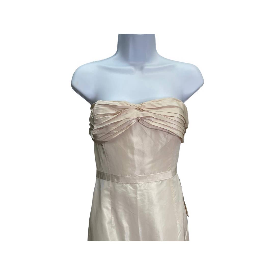 J Crew Strapless Silk Taffeta Pleated Wedding Dress Size 6 New Ivory - Premium from J. Crew - Just $299.0! Shop now at Finds For You