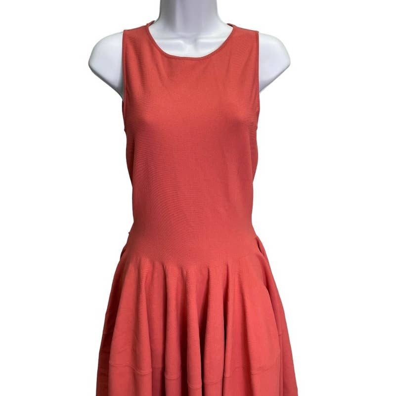 Alexander McQueen Stretch Knit Fit Flare Dress Size M Salmon - Premium  from Alexander McQueen - Just $229.0! Shop now at Finds For You