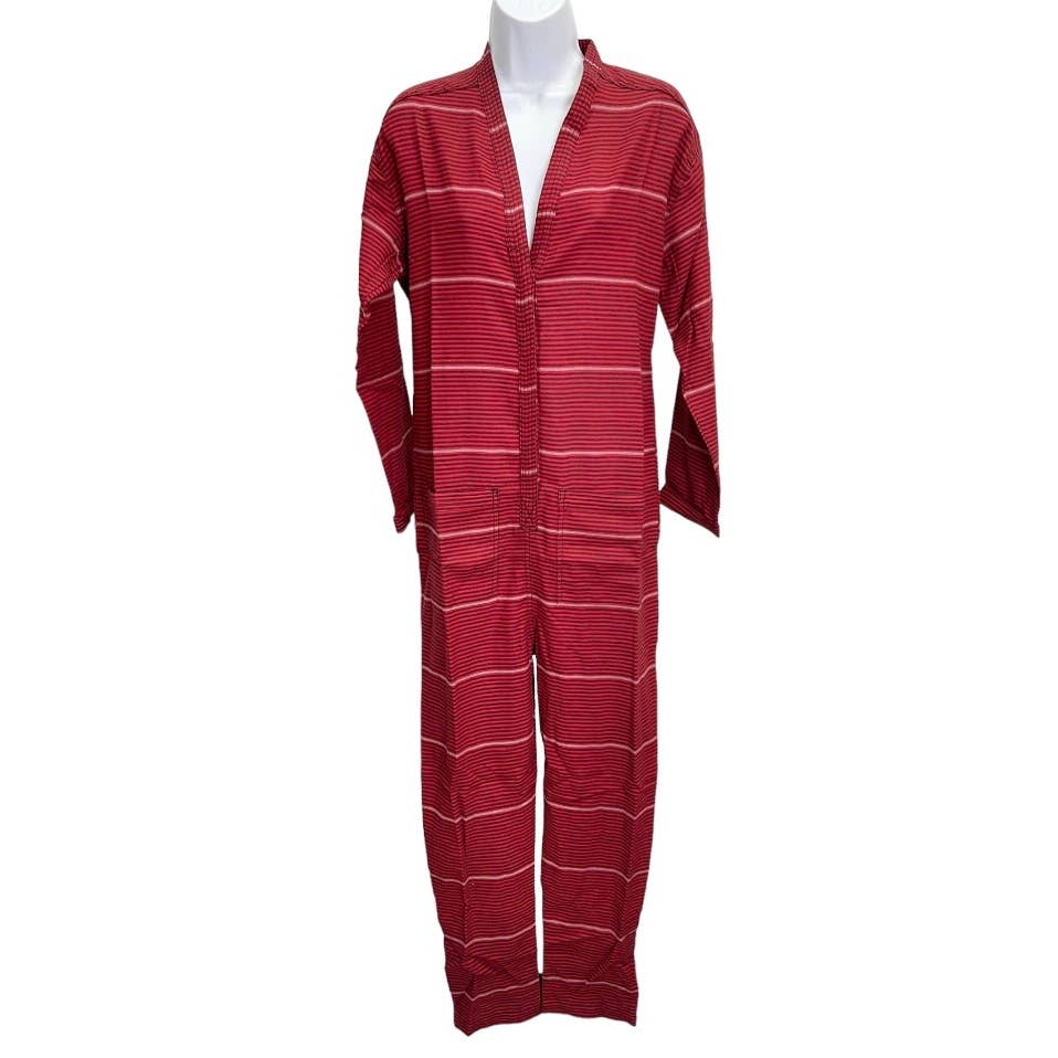 Free People x Sandrine Rose Kimono Jumpsuit Romper Patch Pockets XS Red New - Premium from Free People - Just $129.0! Shop now at Finds For You