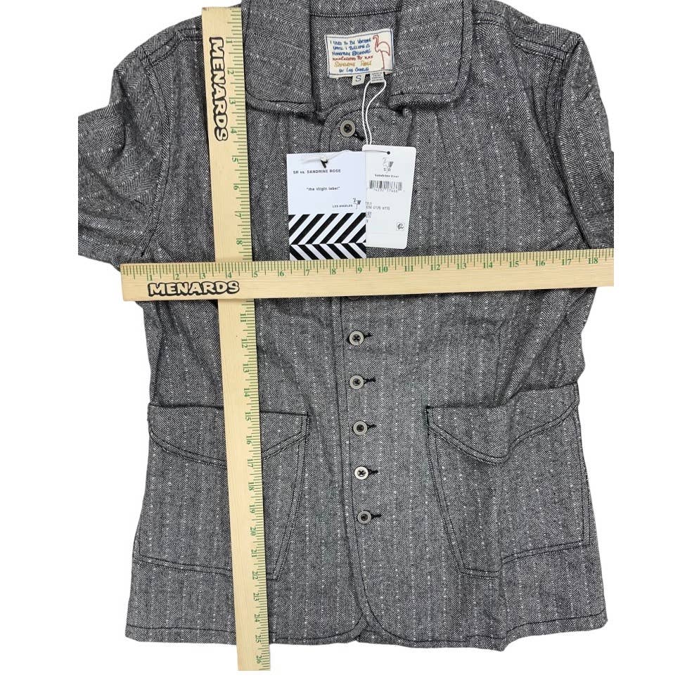 Free People x Sandrine Rose Herringbone Jacket Coat Size S New - Premium  from Free People - Just $89.0! Shop now at Finds For You