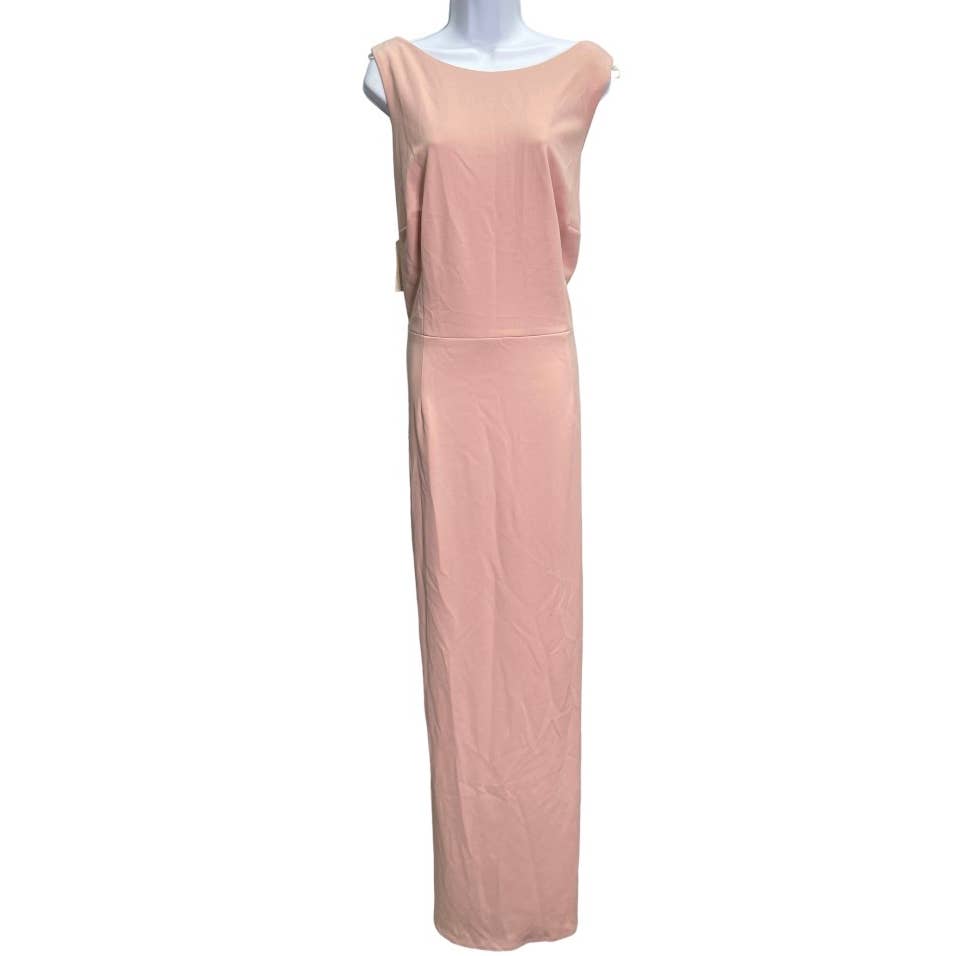 Katie May Vionnet Draped Long Dress Hown Dusty Rose Plus Size 22 New - Premium from Katie May - Just $159.0! Shop now at Finds For You