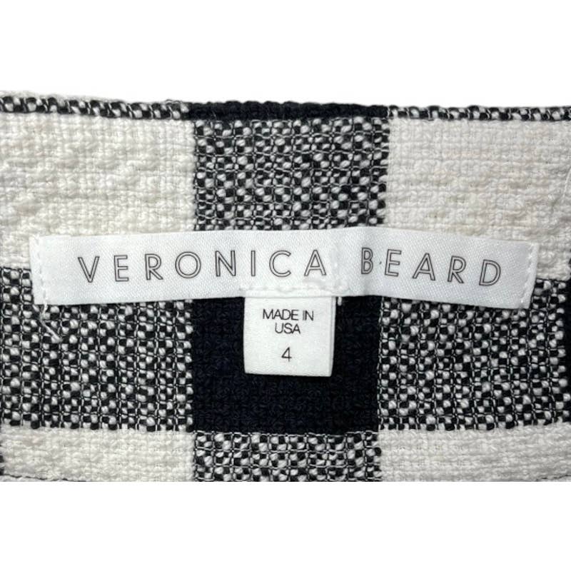 Veronica Beard Carito Gingham Shorts Size 4 Black White - Premium from VERONICA BEARD - Just $189.0! Shop now at Finds For You