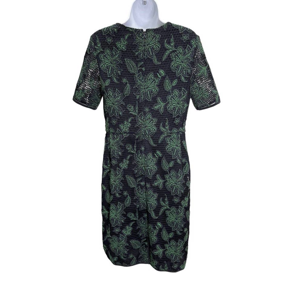 Tory Burch Appliqué Lace Fishnet Short Sleeve Dress Size 8 - Premium from Tory Burch - Just $119.0! Shop now at Finds For You