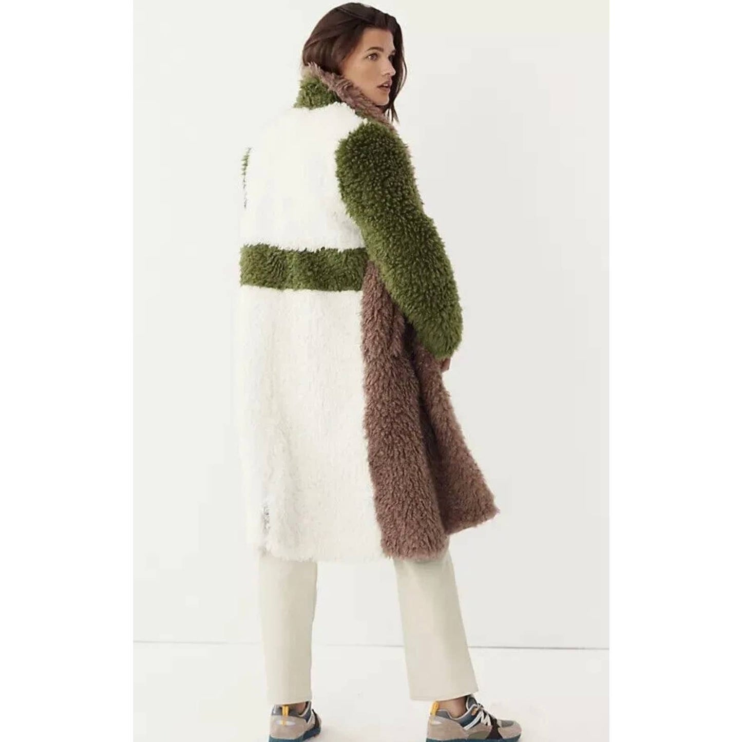 Anthropologie Hutch Audrey Colorblock Faux Fur Coat Size XS - Premium from Anthropologie - Just $279.0! Shop now at Finds For You