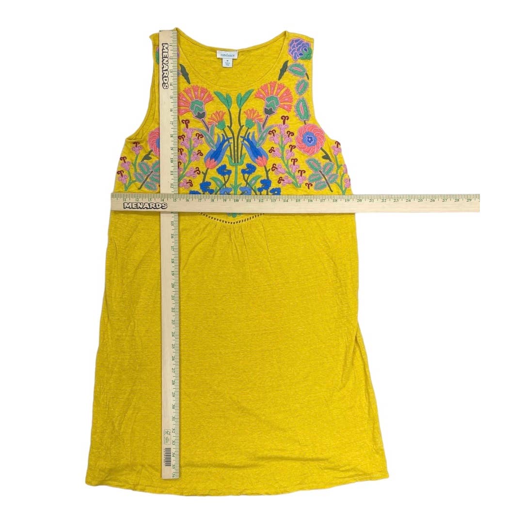 Sundance Sintra Dreams Embroidered Chemise Dress Linen Size M - Premium from Sundance - Just $59.0! Shop now at Finds For You