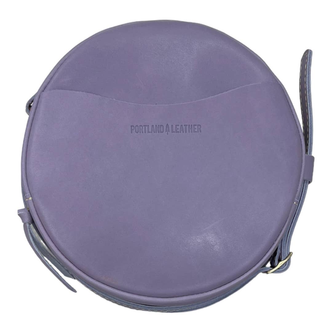 Portland Leather Goods Large Circle Crossbody Handbag New Lavendar - Premium from Portland Leather Goods - Just $119.0! Shop now at Finds For You