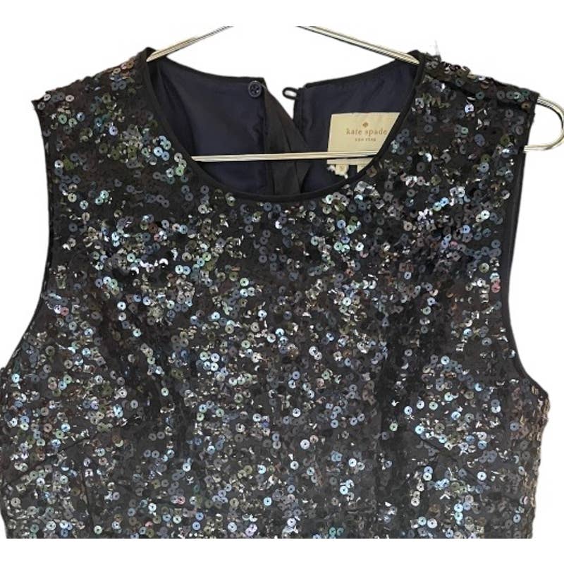 Kate Spade Tokyo Fit and Flare Sequin Dress Navy Size 10 New - Premium from Kate Spade - Just $300.0! Shop now at Finds For You