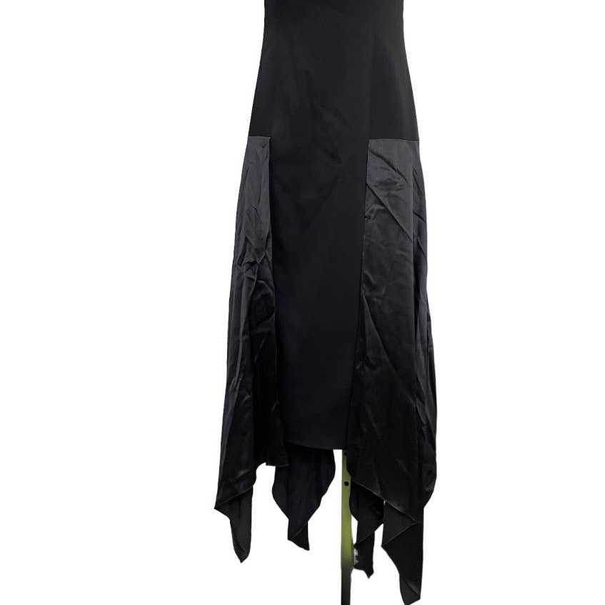 Cinq A Sept Elsa Strapless LBD Hankerchief Hem Size 6 Black New - Premium from cinq a sept - Just $159.0! Shop now at Finds For You