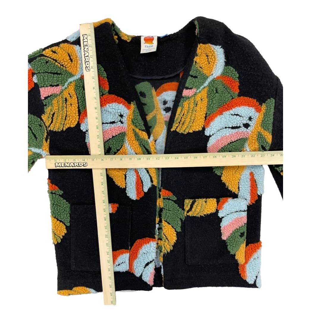Anthropologie Farm Rio Botanical Sherpa Jacket Size Medium - Premium from Farm Rio - Just $200.0! Shop now at Finds For You