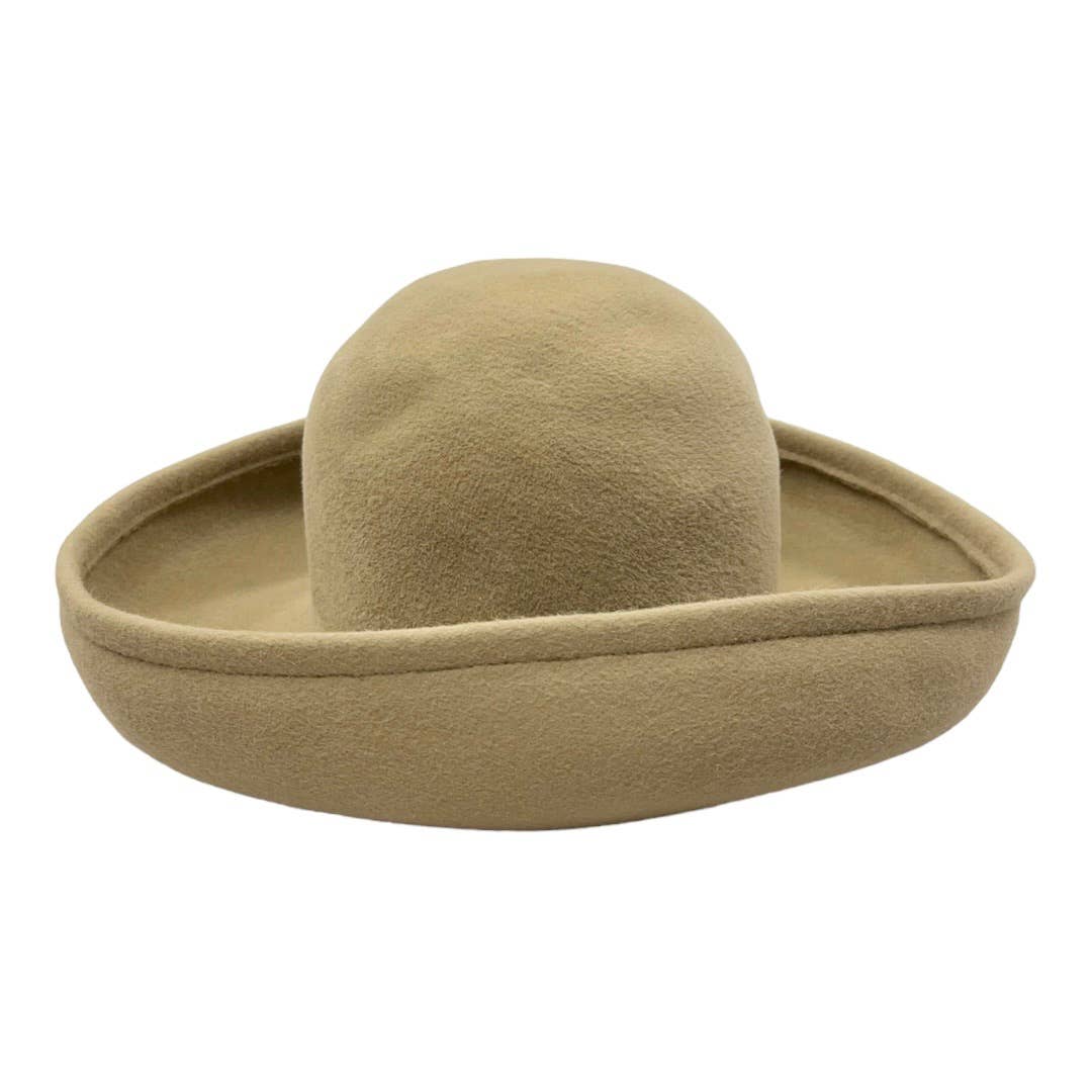 Eric Javits Packable Rolled Edges Camel Hat Neutral Travel - Premium from Eric Javits - Just $159.0! Shop now at Finds For You
