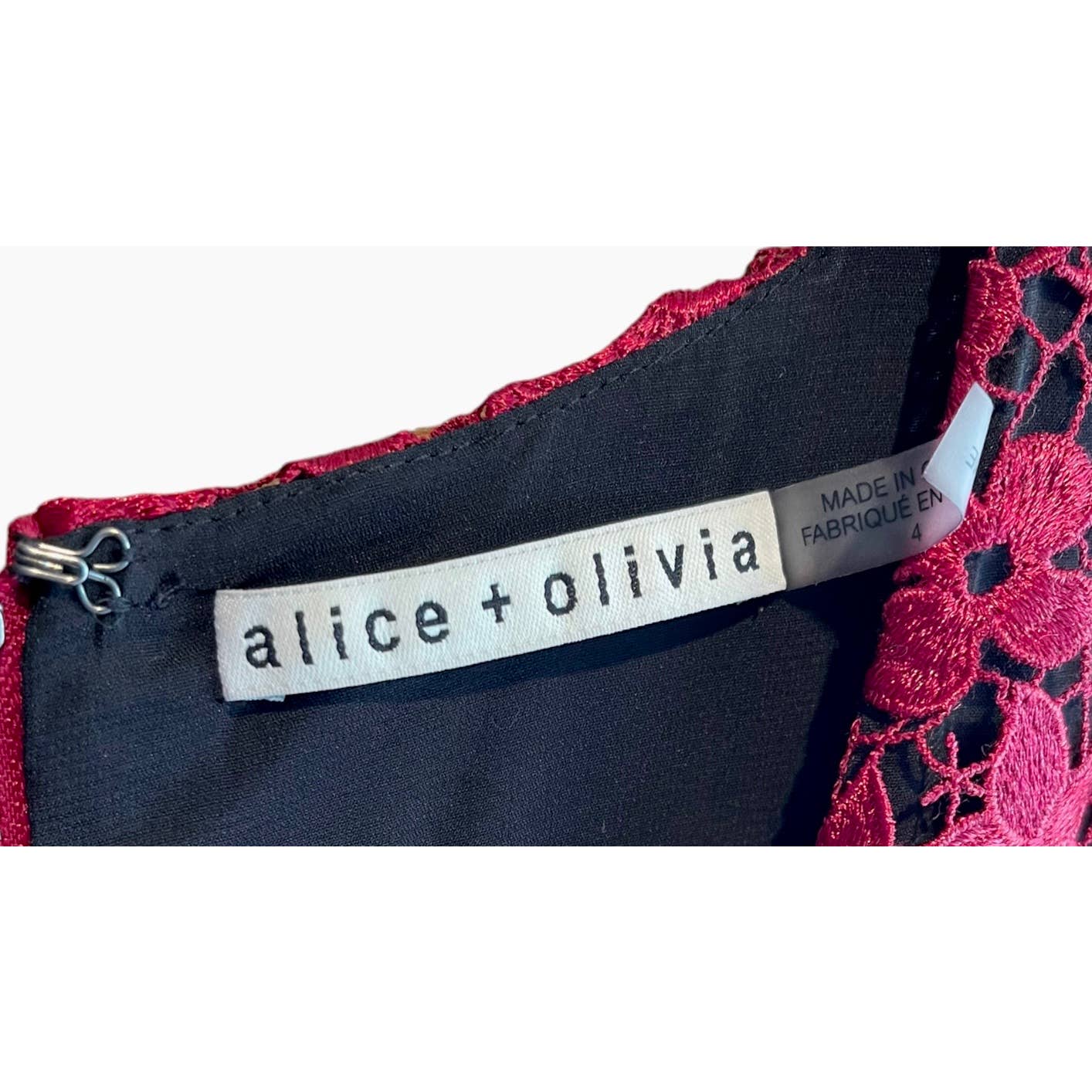 Alice + Olivia Katia Ruffled Lace Sheath Dress Size 4 - Premium from Alice + Olivia - Just $199.00! Shop now at Finds For You