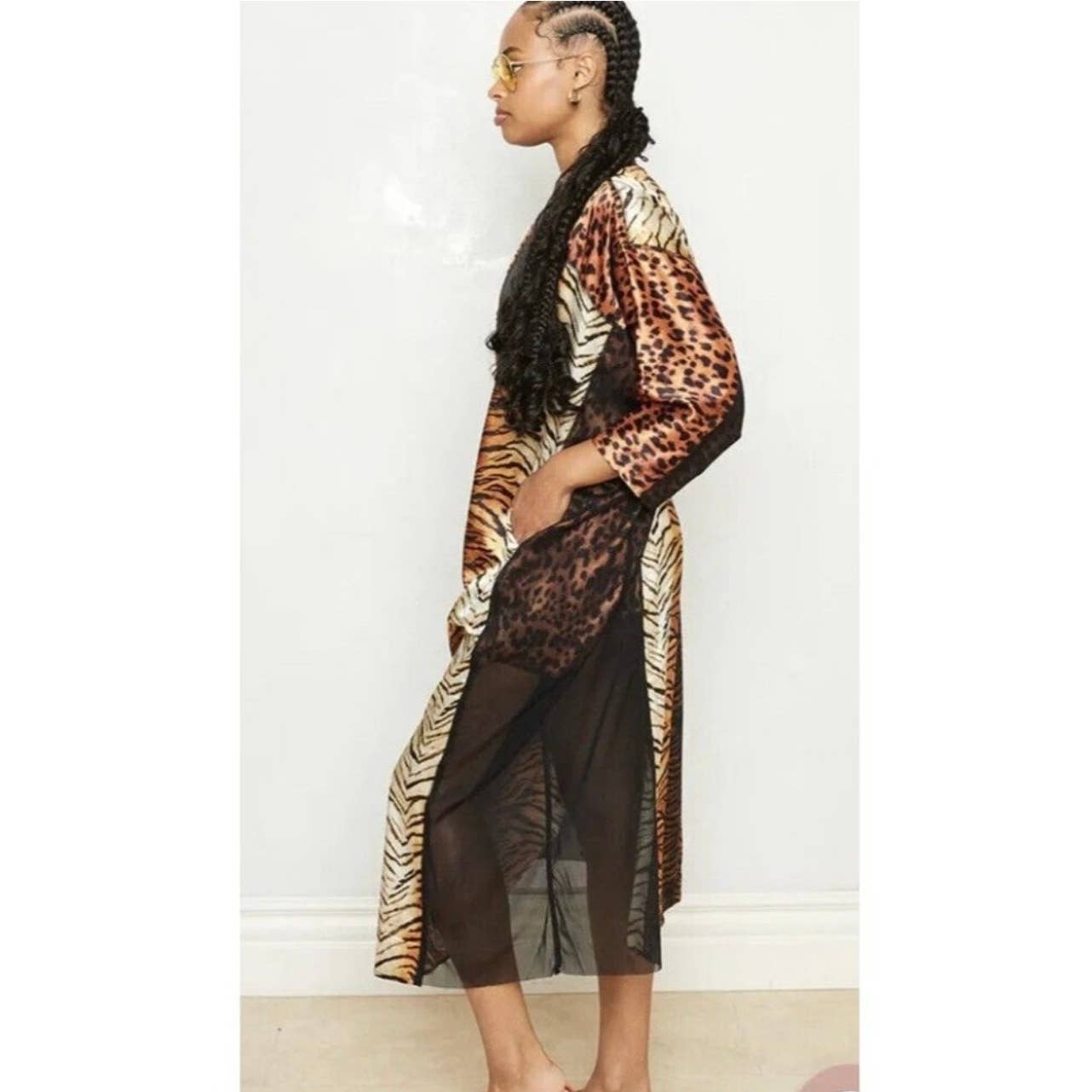 We are HAH Haht Eye of the Tiger Caftan Kimono Robe Size Small New - Premium from We are Hah - Just $119.0! Shop now at Finds For You