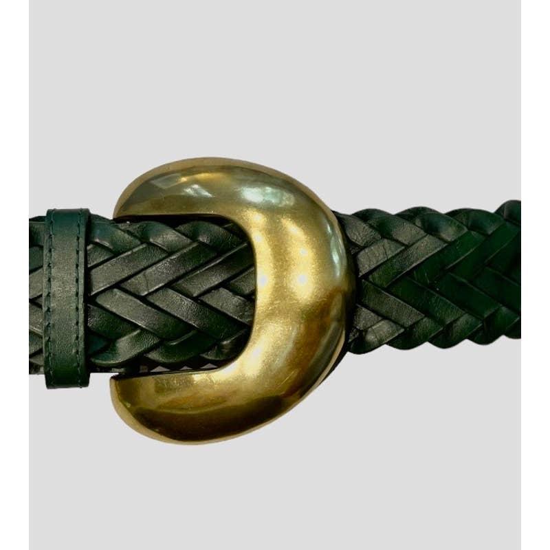 Anthropologie Green Woven Waist Leather Belt Size Small New - Premium from Anthropologie - Just $99.00! Shop now at Finds For You