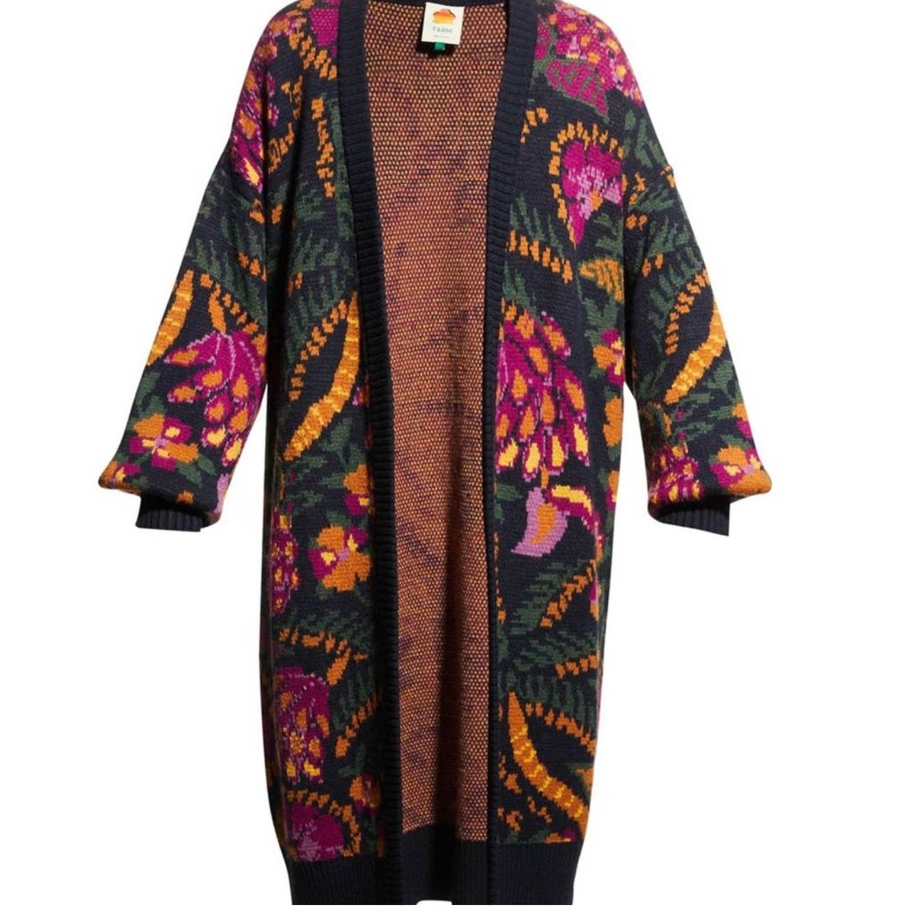 Farm Rio Made In Brazil Knit Oversized Duster Cardigan New Medium - Premium from Farm Rio - Just $199.0! Shop now at Finds For You