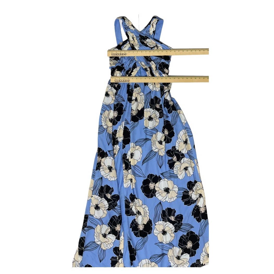 Dress The Population Rose Floral Maxi Dress Gown Size S Blue - Premium from Dress The Population - Just $189.0! Shop now at Finds For You