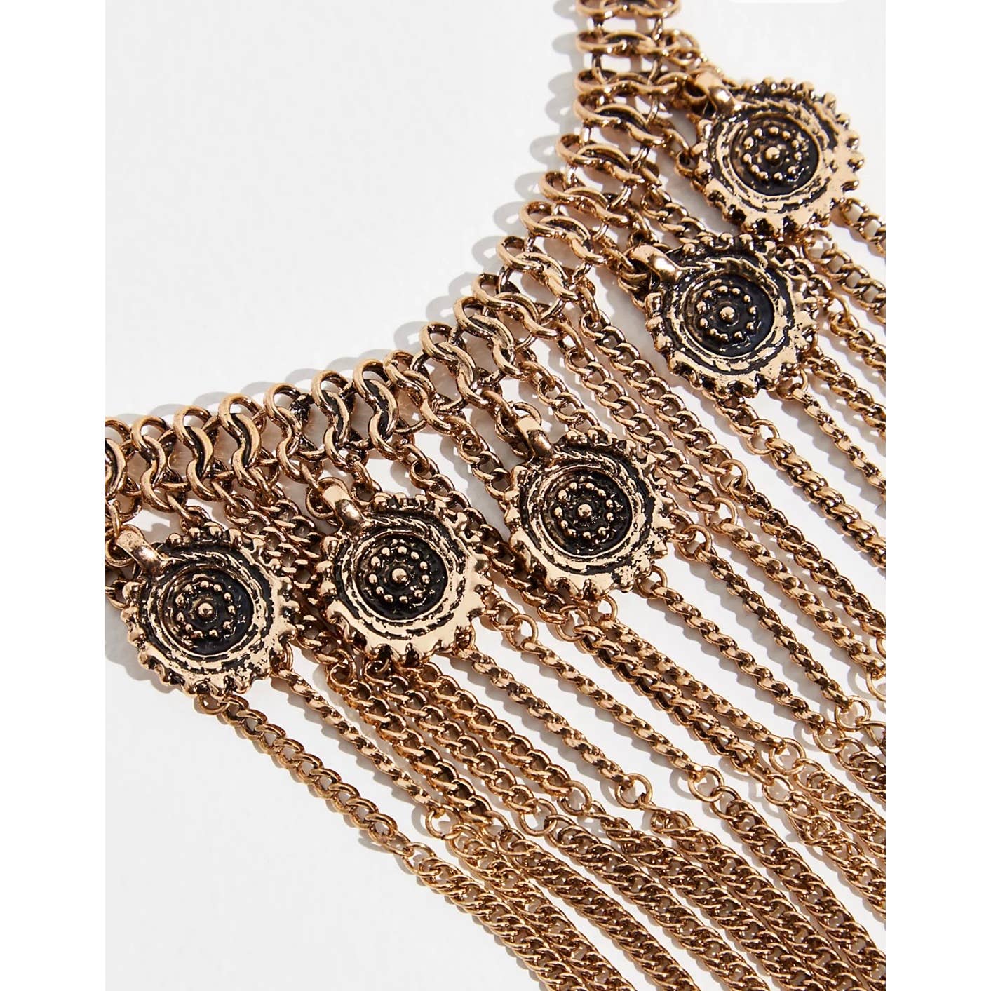 Free People Queen of the Rodeo Necklace Bohemian Fringe Gold New - Premium from Free People - Just $89.00! Shop now at Finds For You