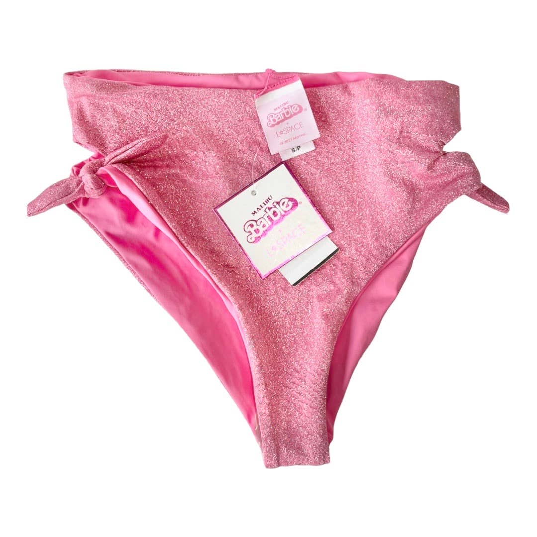 L’Space Malibu Barbie Bummin Bikini Bottom Classic S Barbiecore Pink - Premium from L*SPACE - Just $110.0! Shop now at Finds For You