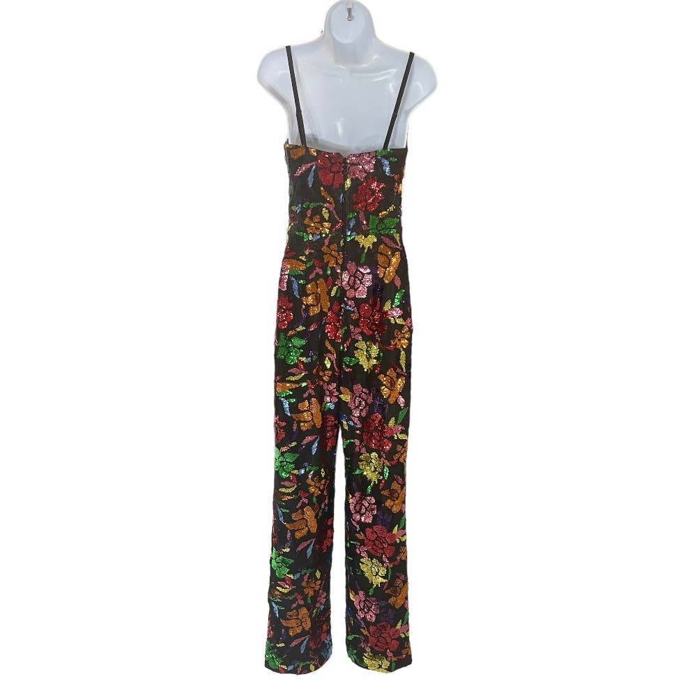 Dress The Population Preston Floral Sequin Strapless Sleeveless Jumpsuit Size XS New - Premium  from Dress The Population - Just $199.00! Shop now at Finds For You
