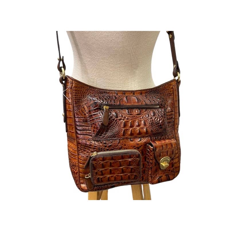 Brahmin Pecan Melbourne Large Crossbody Handbag Purse Leather New - Premium from Brahmin - Just $259.00! Shop now at Finds For You