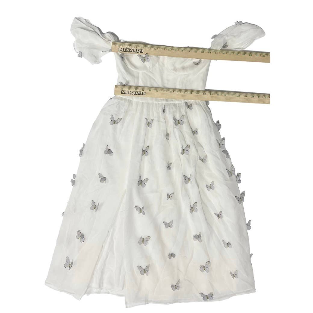 Dress The Population Black Label Reagan Butterly Appliqué Dress Size S Off White - Premium from Dress The Population - Just $149.0! Shop now at Finds For You