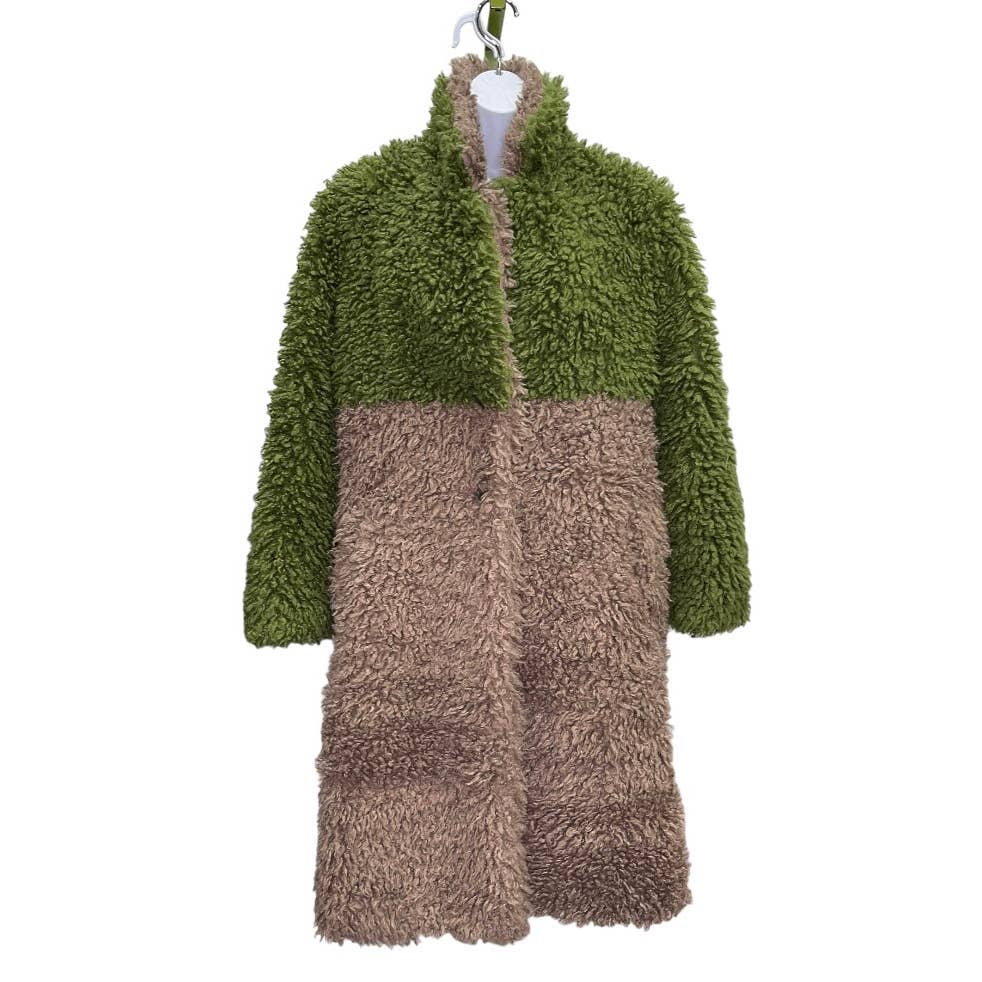Anthropologie Hutch Audrey Colorblock Faux Fur Coat Size XS - Premium from Anthropologie - Just $279.0! Shop now at Finds For You