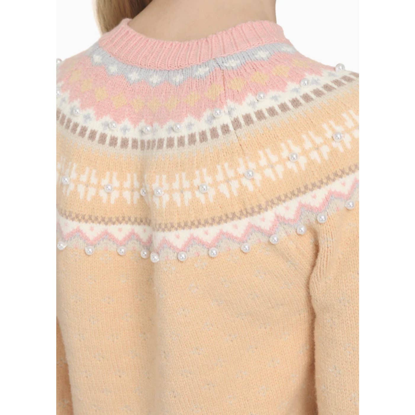 LOVESHACKFANCY Crawley Jacquard Pullover Sweater Knit Crewneck Size XS - Premium from LoveShackFancy - Just $179.0! Shop now at Finds For You