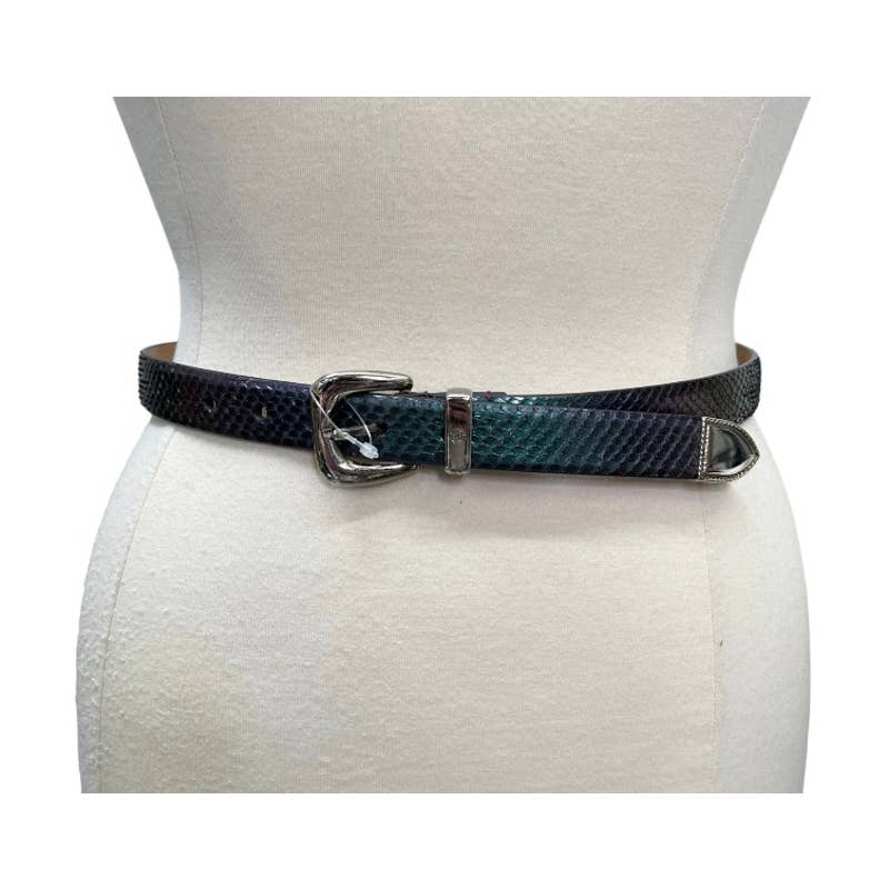 Roberto Cavalli Iridescent Snakeskin Belt Made in Italy 48/90 - Premium from Roberto Cavalli - Just $149.0! Shop now at Finds For You