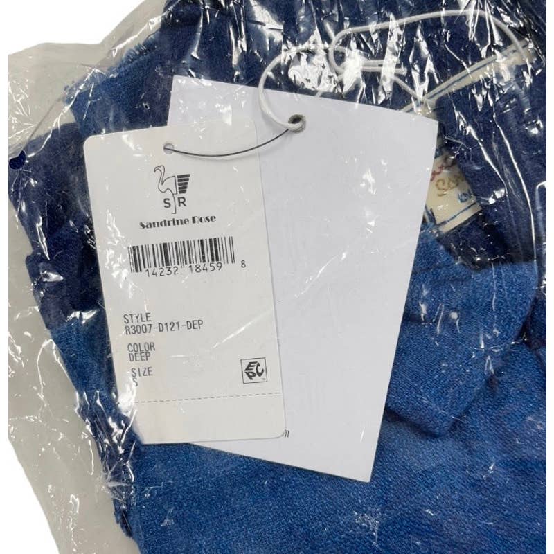 Free People x Sandrine Rose Patchwork Blouse Patchwork Denim Blue Size S - Premium from Free People - Just $89.0! Shop now at Finds For You