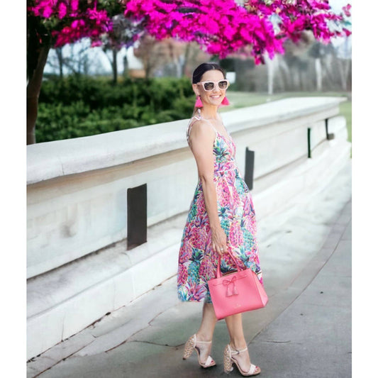 J Crew Ratti Italy Pineapple Midi Dress Size 10 Blogger Favorite - Premium  from J. Crew - Just $75.0! Shop now at Finds For You