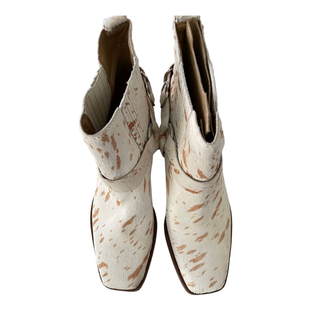 Sam Edelman Bellamie Boots Bootie Calf Hair Block Heel Sz 9 - Premium from Sam Edelman - Just $159.00! Shop now at Finds For You