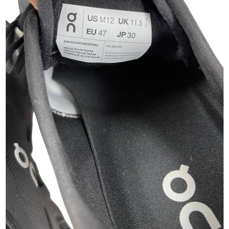 On Cloud x 3 Running Shoes Sneakers Trainers Men’s Size 12 Black New - Premium from On Cloud - Just $168.0! Shop now at Finds For You