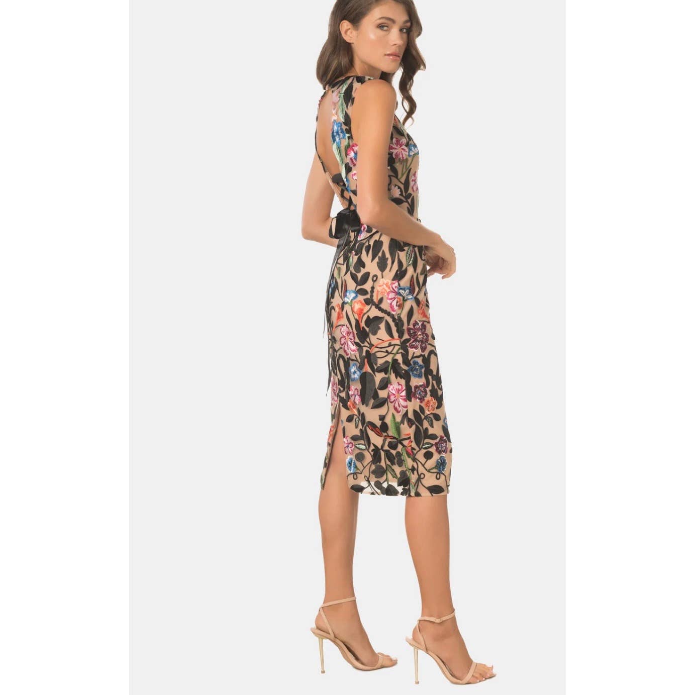 Dress The Population Holland Embroidered Floral Midi Dress Size Small New - Premium from Dress The Population - Just $229.0! Shop now at Finds For You
