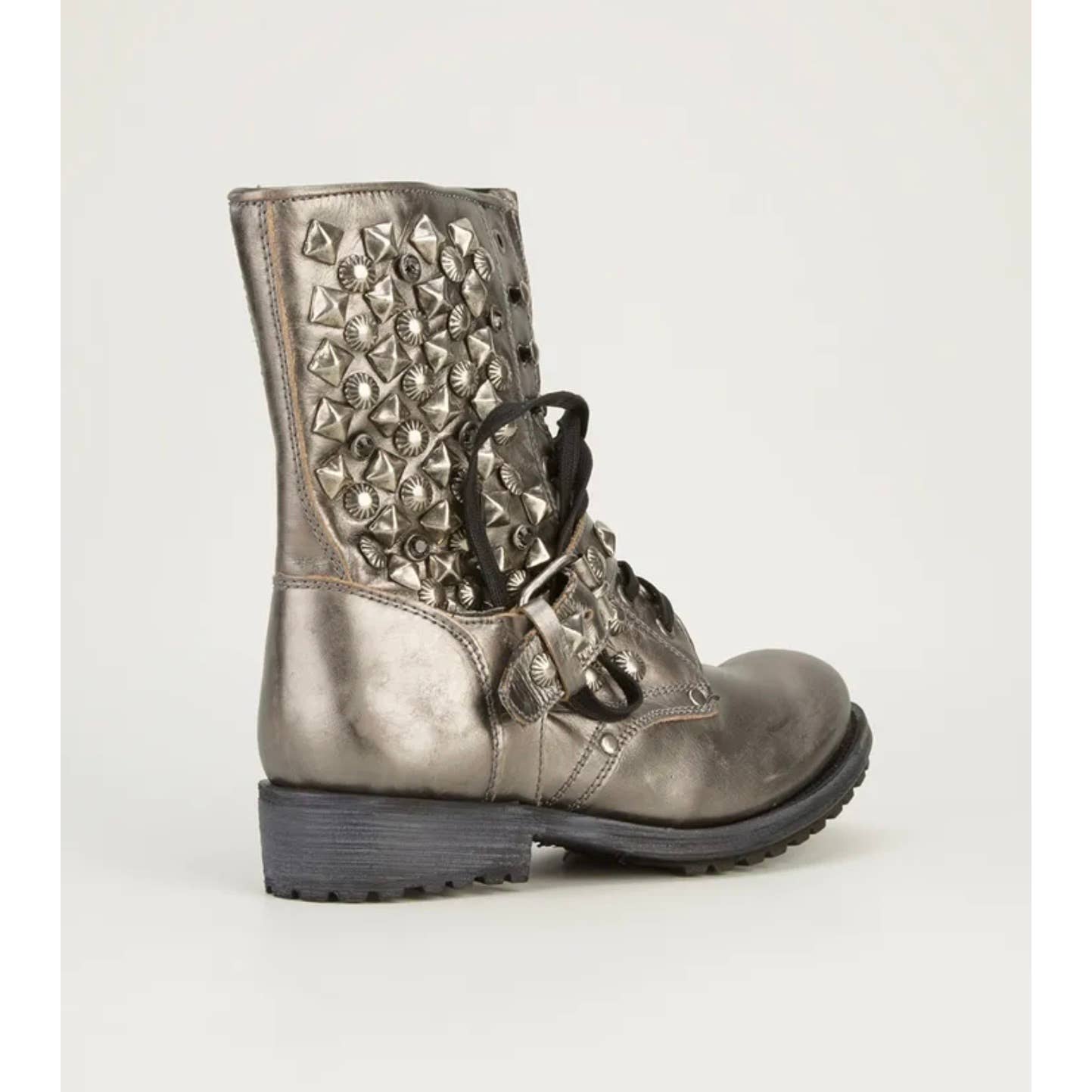 ASH Metallic Ryanna Metallic Studded Biker Boots Booties Size 39 9 $385 - Premium from Ash - Just $165.0! Shop now at Finds For You
