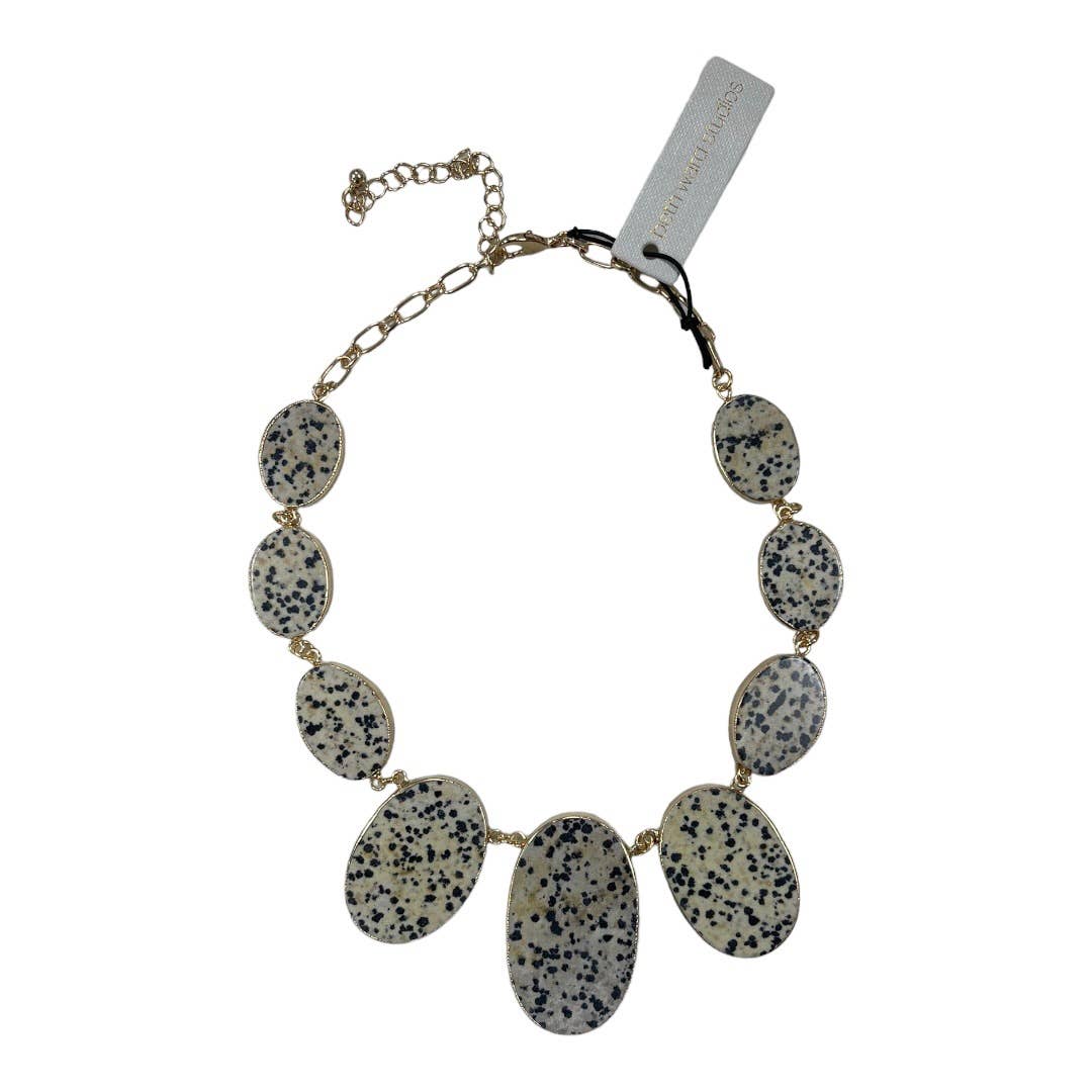 Anthropologie Beth Ward Studio Neutral Stone Statement Necklace New - Premium from Anthropologie - Just $79.0! Shop now at Finds For You