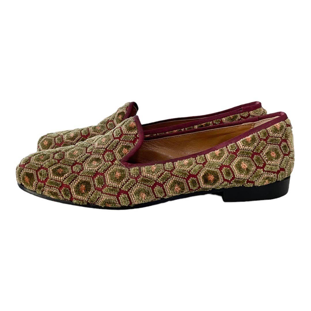 Stubbs & Wooton Geometric Chenille Loafers Shoes Flats 7.5 - Premium from Stubbs & Wootton - Just $199.00! Shop now at Finds For You