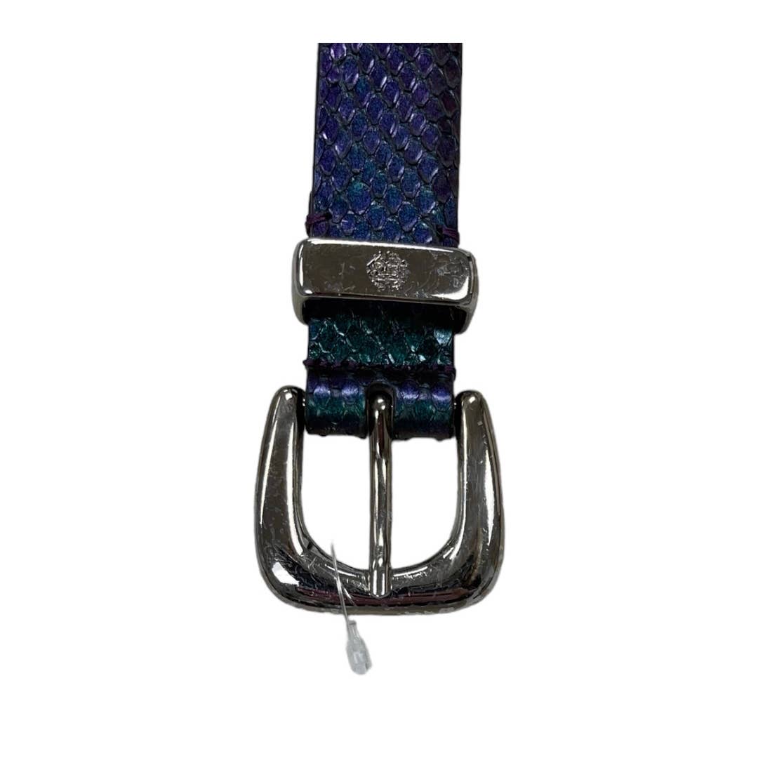 Roberto Cavalli Iridescent Snakeskin Belt Made in Italy 48/90 - Premium from Roberto Cavalli - Just $149.0! Shop now at Finds For You