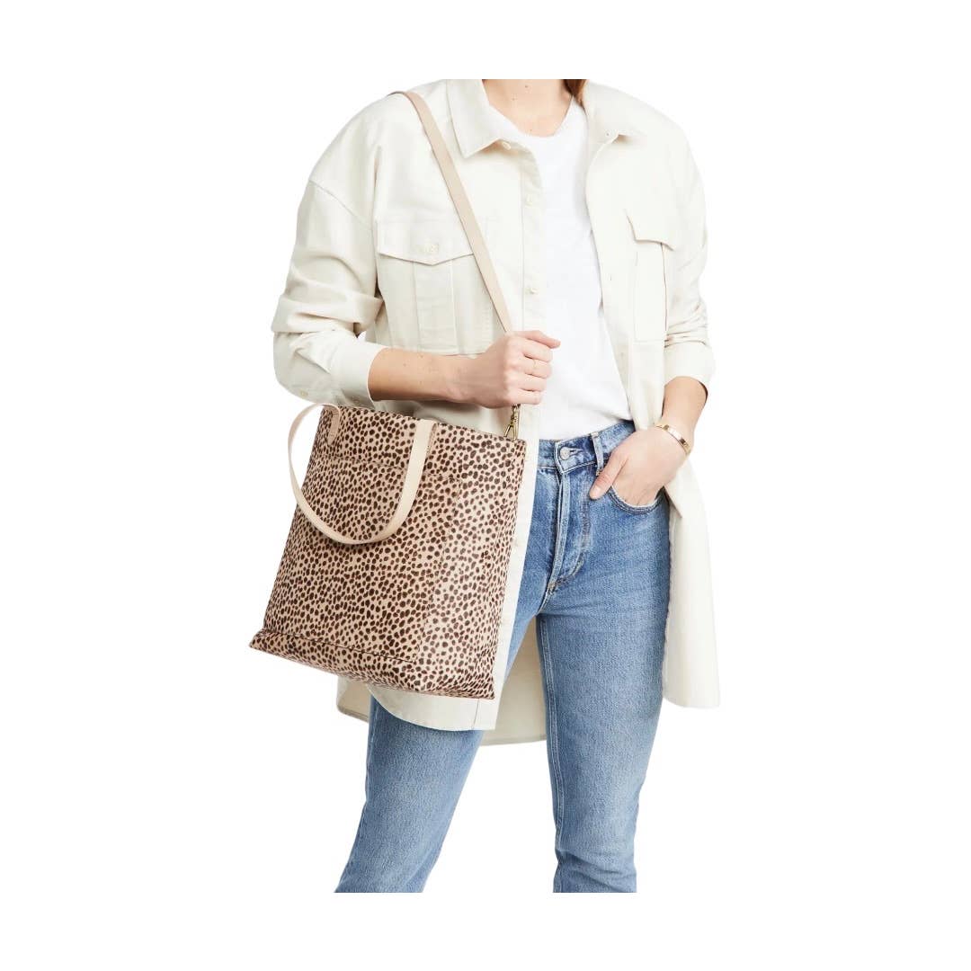 Madewell Medium Transport Tote Crossbody Bag Calf Hair Driftwood Gray New - Premium from Madewell - Just $189.0! Shop now at Finds For You
