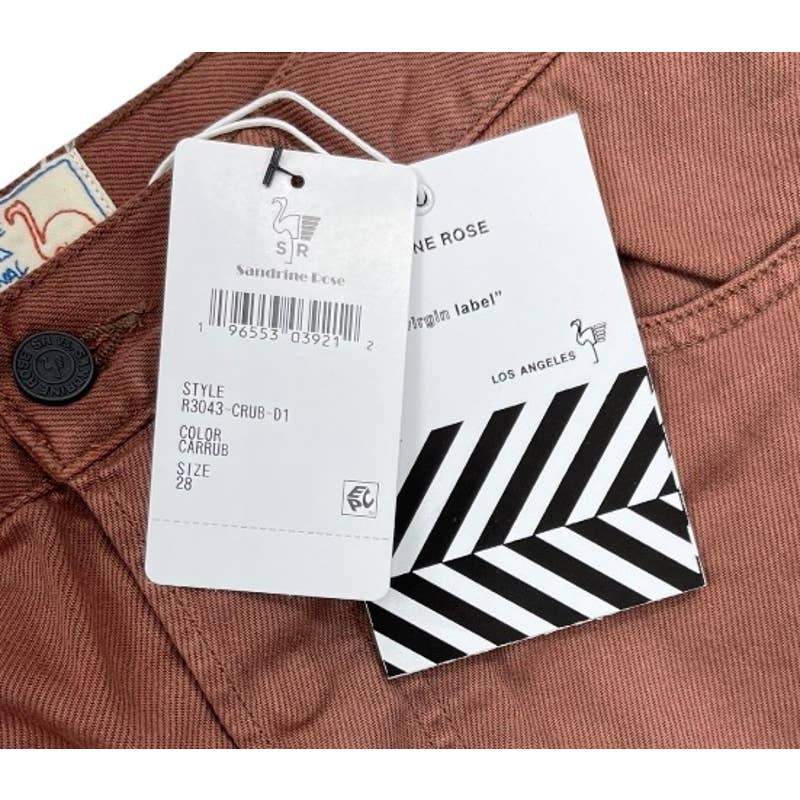 Free People x Sandrine Rose Patchwork Pants Size 28 Brown New - Premium from Free People - Just $99.0! Shop now at Finds For You