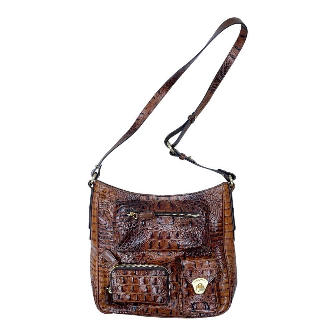 Brahmin Pecan Melbourne Large Crossbody Handbag Purse Leather New - Premium from Brahmin - Just $259.00! Shop now at Finds For You