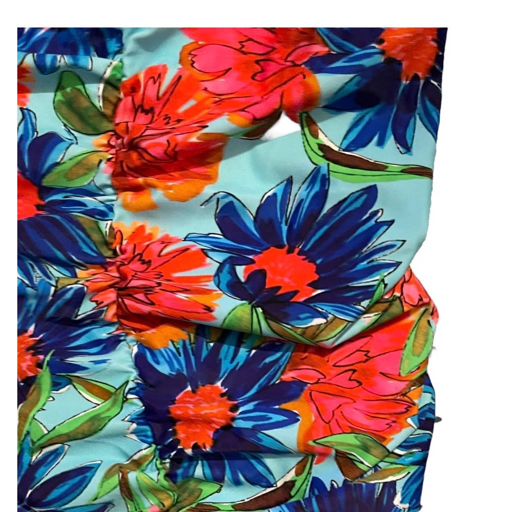 Milly Cabana Dahlia Floral Ruched One Piece Swimsuit S New - Premium from Milly - Just $99! Shop now at Finds For You