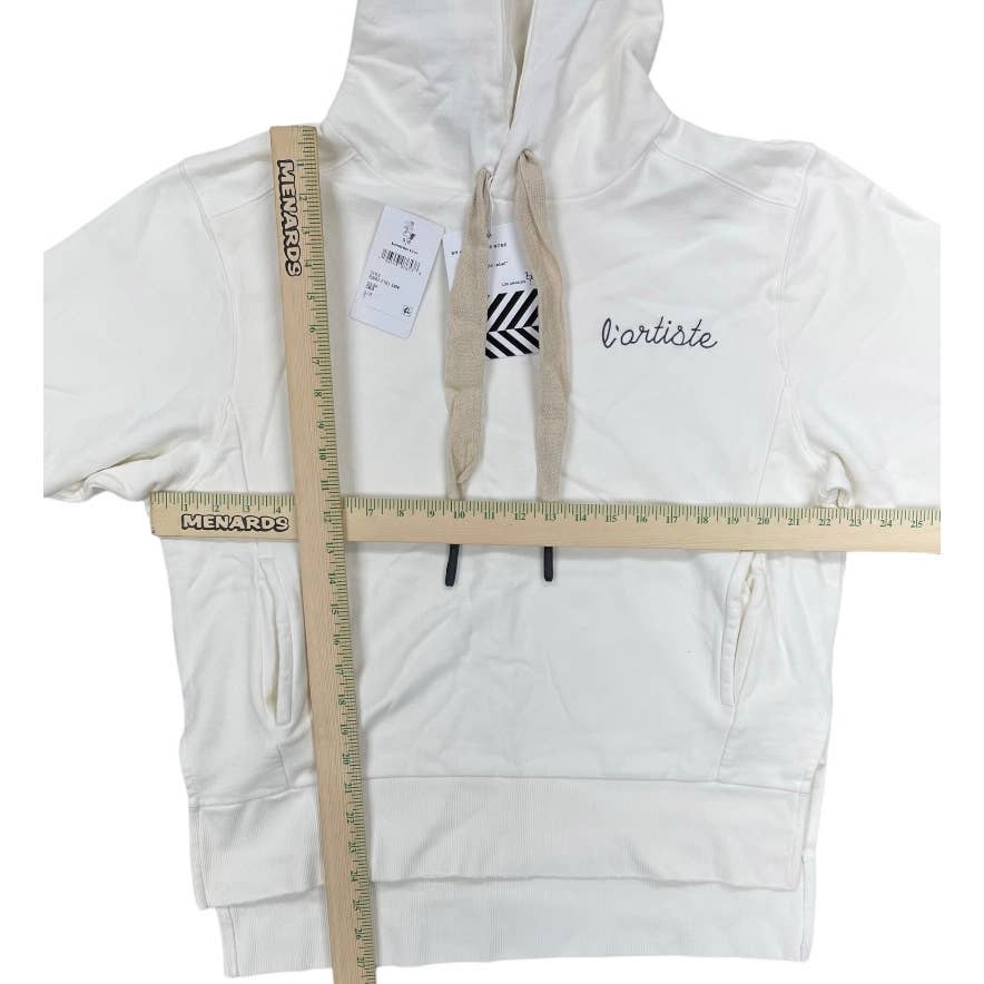 Free People x Sandrine Rose Embroidered L Artiste Hoodie College Cotton Size S New - Premium from Free People - Just $79.0! Shop now at Finds For You