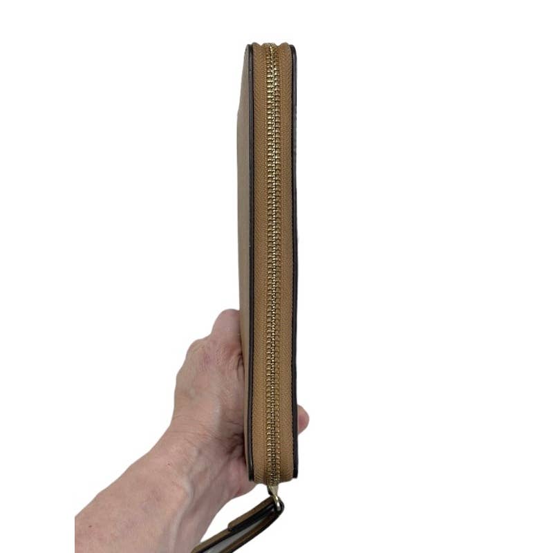 Tory Burch Robinson Continental Long Leather Wallet Camel - Premium from Tory Burch - Just $159.00! Shop now at Finds For You