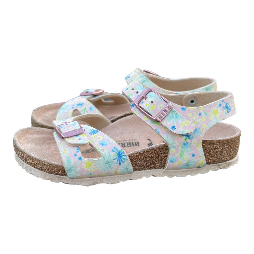 Birkenstock Kids Rio Sandals Vegan Shoes Floral Size 27 EU - Premium from Birkenstock - Just $45.0! Shop now at Finds For You