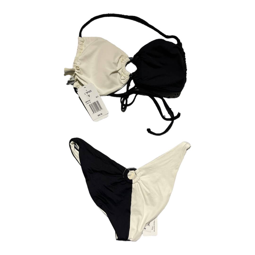 L*SPACE Revolve Freddie Top Mercury Bikini Bottom Bathing Suit Swim S Black - Premium from L*SPACE - Just $76.00! Shop now at Finds For You